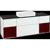 Villeroy & Boch V&B Waschtischunterschrank Wandbeleuchtung Finion 160cm, Pl b m, Rg Peo m Lac, glo wh. Lac