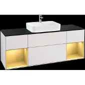 Villeroy & Boch V&B Waschtischunterschrank FINION 1600x603x501 Abdpl bl Reg go ma/wh ma