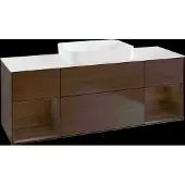 Villeroy & Boch V&B Waschtischunterschrank FINION 1600x603x501mm m Apl. Gl wh ma Regalelem