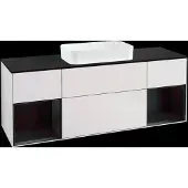 Villeroy & Boch V&B Waschtischunterschrank Wandbeleuchtung Finion 160cm, Pl b m, Reg bla m Lac, wh. m Lac