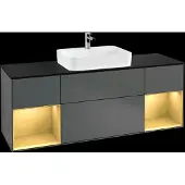 Villeroy & Boch V&B Waschtischunterschrank FINION 1600x603x501 Abdpl bl Reg go ma/anth ma
