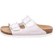 Rohde Damen Clogs Pantoletten Weite G Perlato Schnalle Alba 5623, Größe:37 EU, Farbe:Weiß