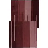 KADIMA DESIGN Wollteppich Modern Rot | Konturgeschnitten | Handgefertigt | Gemütliches Wohnaccessoire | 150x240cm