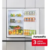 Hanseatic Einbaukühlschrank "HEKS8854E", Energieeffizienz: E, silber (weiß), Rechtsanschlag, wechselbar, Kühlschränke, inkl. 3 Jahre Herstellergarantie, Einbaukühlschrank