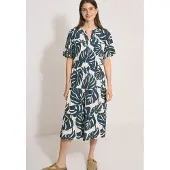 Cecil Druckkleid Rock Teil stufig geschnitten