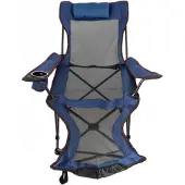 Happyment Ligstoel – Strandstuhl – Inklappbar – Campingstuhl – Blau