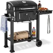 TecTake Holzkohlegrill Florian 110 x 64 x 104 cm, untere Gitterablage