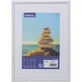 MAUL 1935002 Bilder Wechselrahmen Papierformat: 15 x 21 cm Weiss