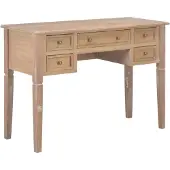 vidaXL Schreibtisch Braun 109,5 x 45 x 77,5 cm Holz