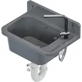 QLS Ausgussbecken Waschbecken Spülbecken Waschtrog draußen Garten Garage Werkstatt 10641
