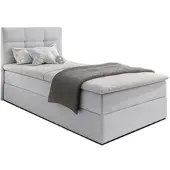 AX Living Boxspringbett 80x200 cm Geceteni Boxspringbett Grau