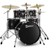 Premier Revolution 20" 5-teiliges Schlagzeug im Bundle Schwarz