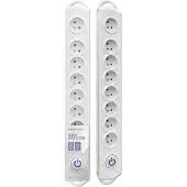 Qoltec 50293, 8 AC-Ausgänge, 230 V, 50 Hz, 10 A, 2200 W, 10 A