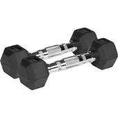 Rebel Gusseiserne, gummierte Kurzhanteln HEX 2x1kg Sechskant-Set 2kg SOLID