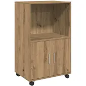 vidaXL Rollschrank Artisan-Eiche 55x40x91 cm Holzwerkstoff