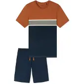 Schiesser Herren Pyjama CasualSchlafanzug, Pyjama Set, Nachtwäsche
