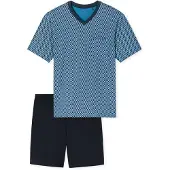 Schiesser Herren Pyjama ComfortSchlafanzug, Pyjama Set, Nachtwäsche