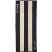 Cawö Saunatuch Natural 6221 Natur-Schwarz
