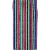 Cawö Badetuch Lifestyle Stripes Multi Dark (70 x 180 cm)