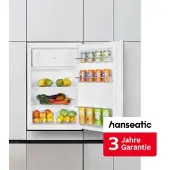 Hanseatic Einbaukühlschrank "HEKS8854GD", Energieeffizienz: D, silber (weiß), Rechtsanschlag, wechselbar, Kühlschränke, inkl. 3 Jahre Herstellergarantie, Einbaukühlschrank