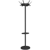 Proregal Kleiderständer Mit Drehbarer Krone & 6 Drillingshaken HxBxT 180 x 11 x 48 cm Schwarz