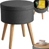 TecTake - 403970 Zitkruk Yara donkergrijs
