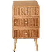 CALICOSY Nachttisch AVA in Helles - (W) 42 x (H) 71 x (L) 35 cm | Gr.: onesize