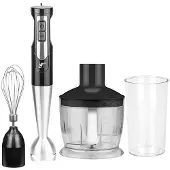 Lafe BRK-003A Mixer 0 6 l Pürierstab Schwarz Silber Transparent 800 W