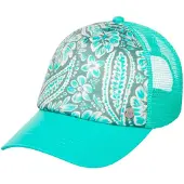 Roxy Trucker Cap "Beautiful Morning", Damen, grün (oil grün wildside paisley), Kunstfaser, Caps Trucker Cap