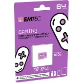 Emtec ECMSDM64GXCU3G, 64 GB, MicroSDXC, UHS-I, 100 MB/s, Class 3 (U3), V30