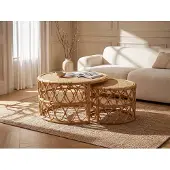 Vente-unique Couchtisch - Rattan - Naturfarben - RONITA