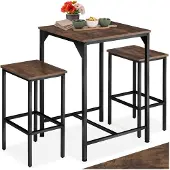TecTake - Stehtisch-Set Inverness industrial dunkelbraun - 404362