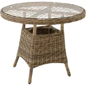 TecTake Aluminium Gartentisch wetterfest und UV-beständig 91 x 73,5 cm