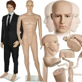 TecTake - Schaufensterpuppe Schaufensterpuppe Modell "Herren" - zerlegbar - 402662