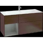 Villeroy & Boch V&B Waschtischunterschrank Wandbeleuchtung Finion 119,6x59,1cm, Reg li Oli. m Lac, wal ven