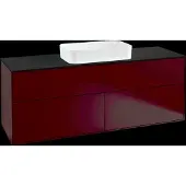 Villeroy & Boch V&B Waschtischunterschrank Wandbeleuchtung Finion 160x60,3cm, Abd.-Pl. bla m, Peony Matt