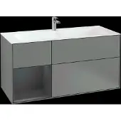 Villeroy & Boch V&B Waschtischunterschrank Wandbeleuchtung Finion 119,6x59,1cm, Rg l md b m La, Oli. m Lac