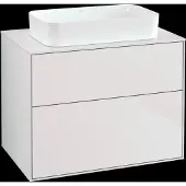 Villeroy & Boch V&B Waschtischunterschrank Wandbeleuchtung Finion 80x60,3x50,1mm, Gl. wh. m, wh. m lacquer
