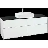 Villeroy & Boch V&B Waschtischunterschrank FINION 1600x603x501 Abdpl bl/gls wh