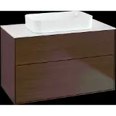 Villeroy & Boch V&B Waschtischunterschrank Wandbeleuchtung Finion 100x60,3x50,1mm, Gl. wh. m, wal veneer