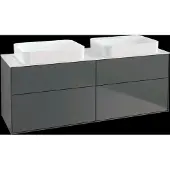 Villeroy & Boch V&B Waschtischunterschrank FINION 1600x603x501mm Apl. Glas wh ma anthr. ma