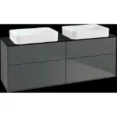 Villeroy & Boch V&B Waschtischunterschrank Wandbeleuchtung Finion 160x60,3x50,1cm, Gl. bla m, Anthrac. m