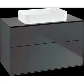 Villeroy & Boch V&B Waschtischunterschrank Wandbeleuchtung Finion 100x60,3x50,1mm, Gl. bla m, md bl. m Lac