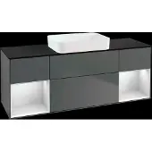 Villeroy & Boch V&B Waschtischunterschrank FINION 1600x603x501mm m Apl. Gl bl ma Regalelem