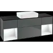 Villeroy & Boch V&B Waschtischunterschrank FINION 1600x603x501mm m Apl. Gl bl ma Regalelem