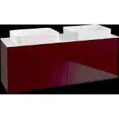 Villeroy & Boch V&B Waschtischunterschrank Wandbeleuchtung Finion 160x60,3x50,1cm, Gl. wh. m, Peony Matt