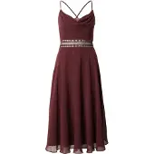 Vera Mont Cocktailkleid mit Wasserfallausschnitt in Deep Dahlia | Gr.: 36