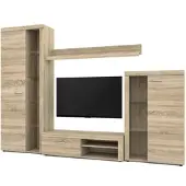 AX Living Spacoro Wohnwand Sonoma Eiche Wohnzimmerschrank 270 cm