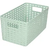 PlasticForte Aufbewahrungskorb/Schrankkorb - Kunststoff - mintgrun - 5L