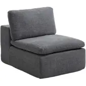 Vente-unique Sessel Mit Gerader Rückenlehne Cortoline Anthrazitgrau 80 cm